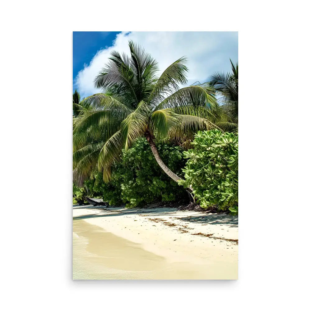 Panorama of a Tropical Beach Poster - All 3 Parts