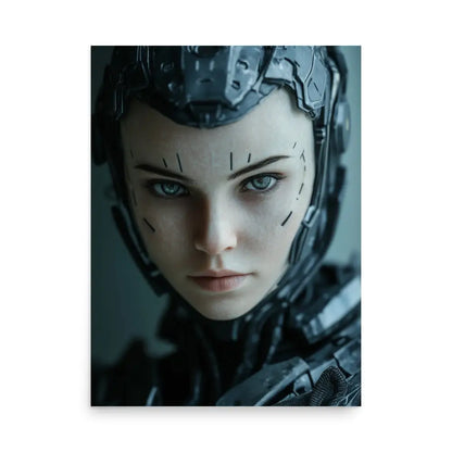 Portrait of a Female Borg Android Poster - 18″×24″