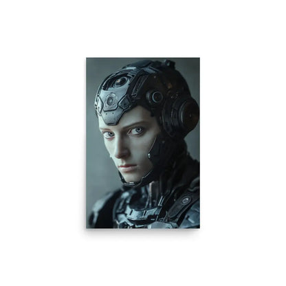 Portrait of a Male Borg Android Poster - 12″×18″