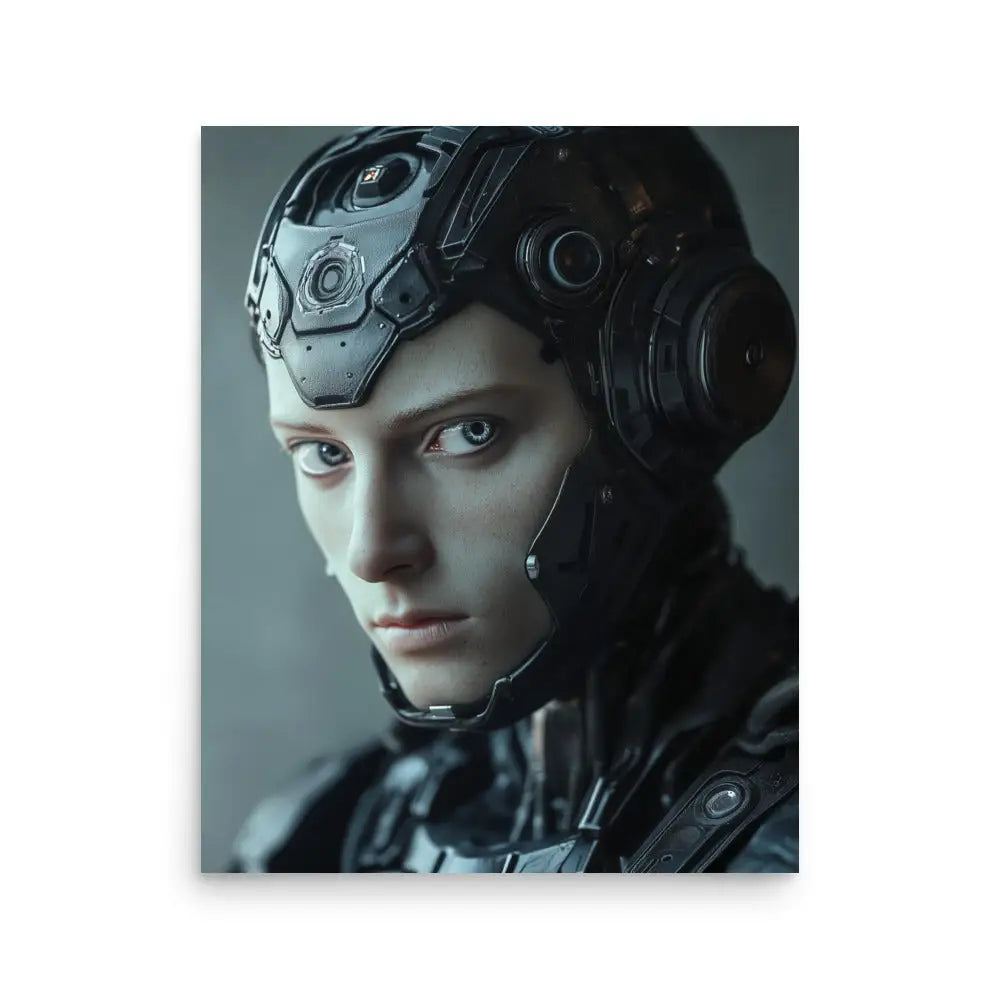 Portrait of a Male Borg Android Poster - 16″×20″