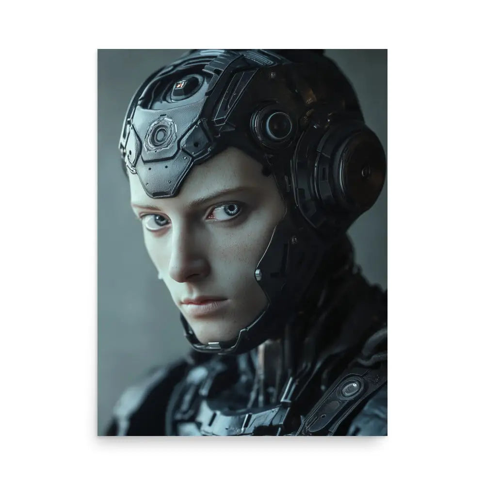 Portrait of a Male Borg Android Poster - 18″×24″