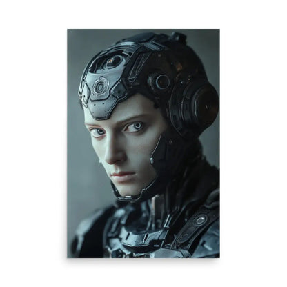 Portrait of a Male Borg Android Poster - 24″×36″