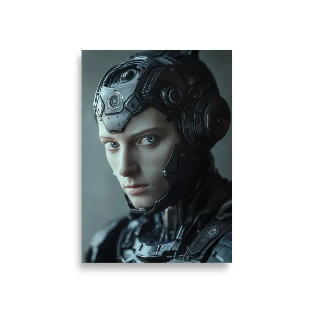 Portrait of a Male Borg Android Poster - A1 (23.3″×33.1″)